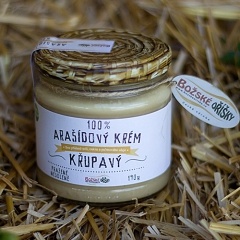 100% Arašídový krém křupavý 390 g Božské oříšky 
